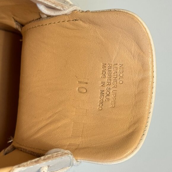 Nisolo Everyday Low Top Sneaker in Bone White, size 10 - Picture 5 of 5